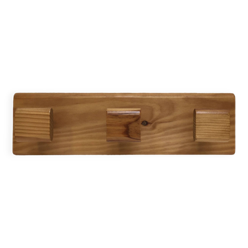 Modernist pine coat rack