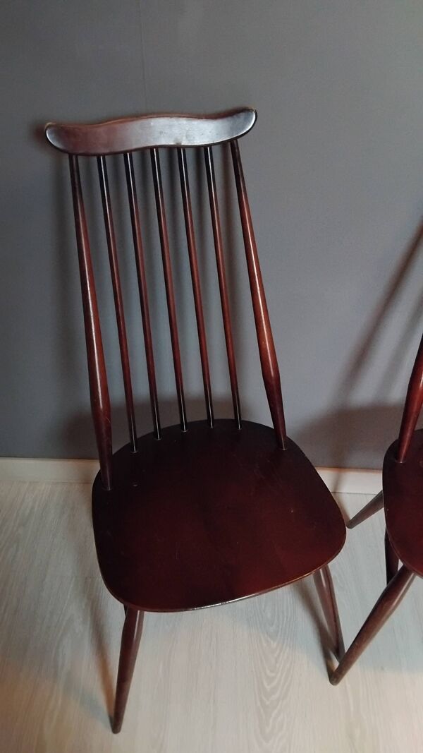 Paire de chaise ercol goldsimith scandinave année 60