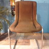 Italian living room table + 6 chairs 1970s
