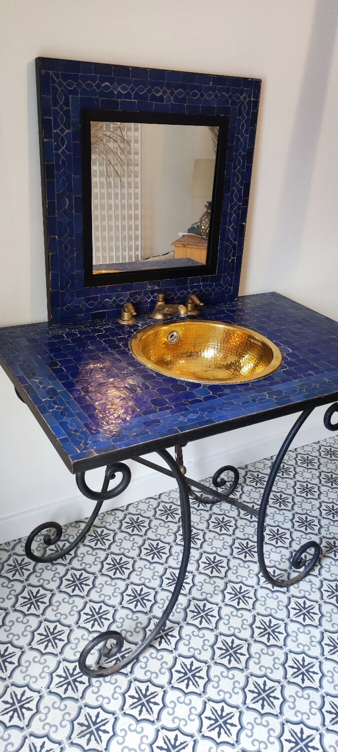 Meuble salle de bain, vasque et miroir
