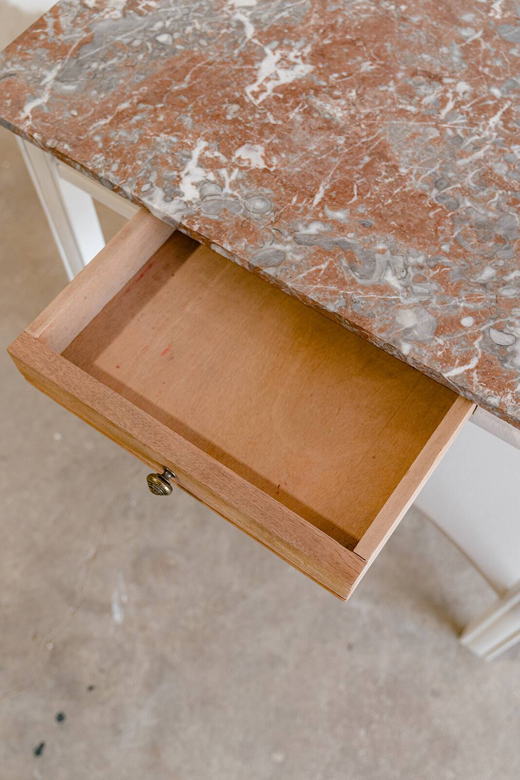 Wood & marble console