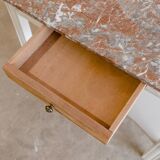 Wood & marble console