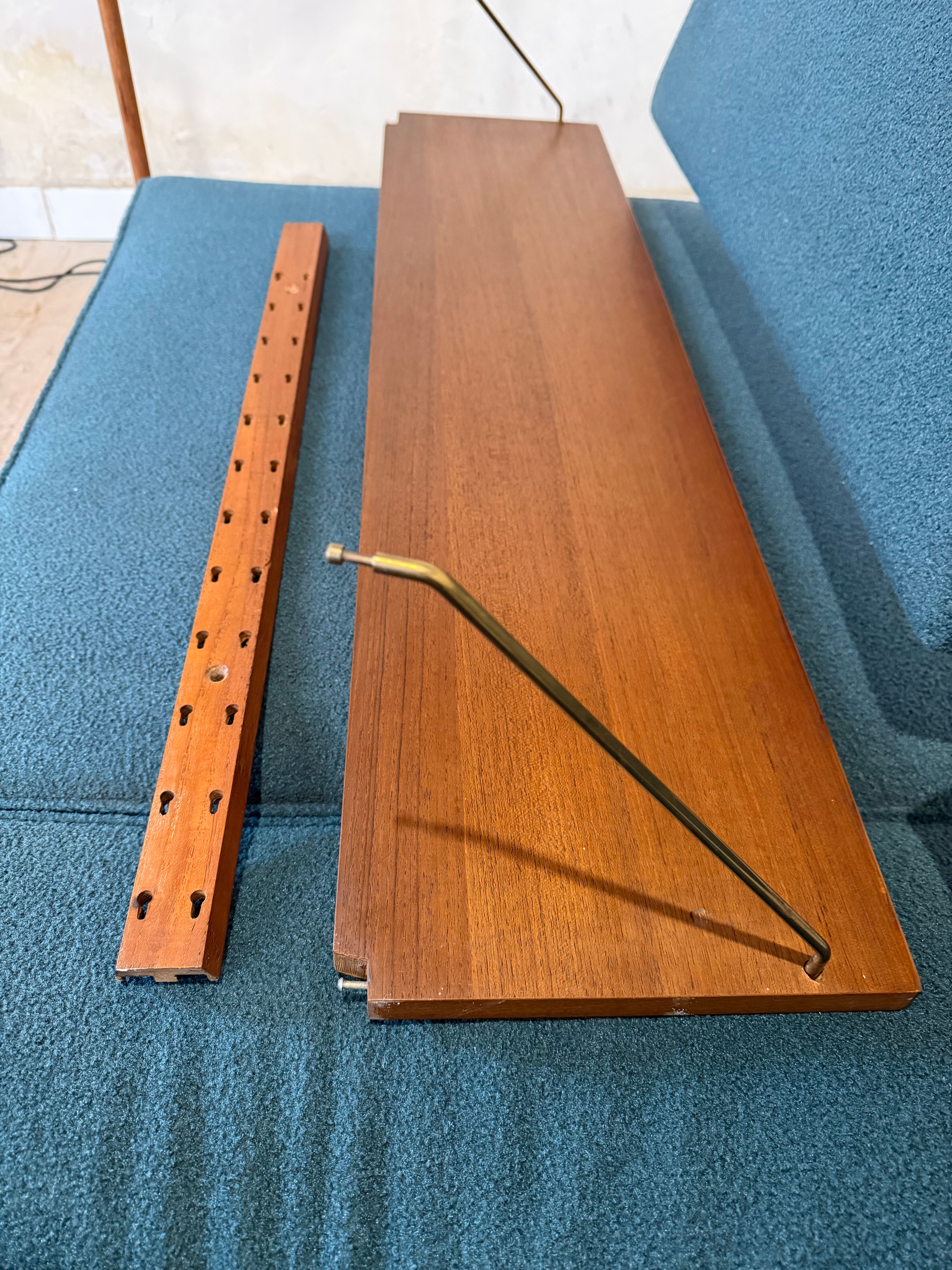 Vintage Scandinavian wall library in teak by Sven Ellekaer