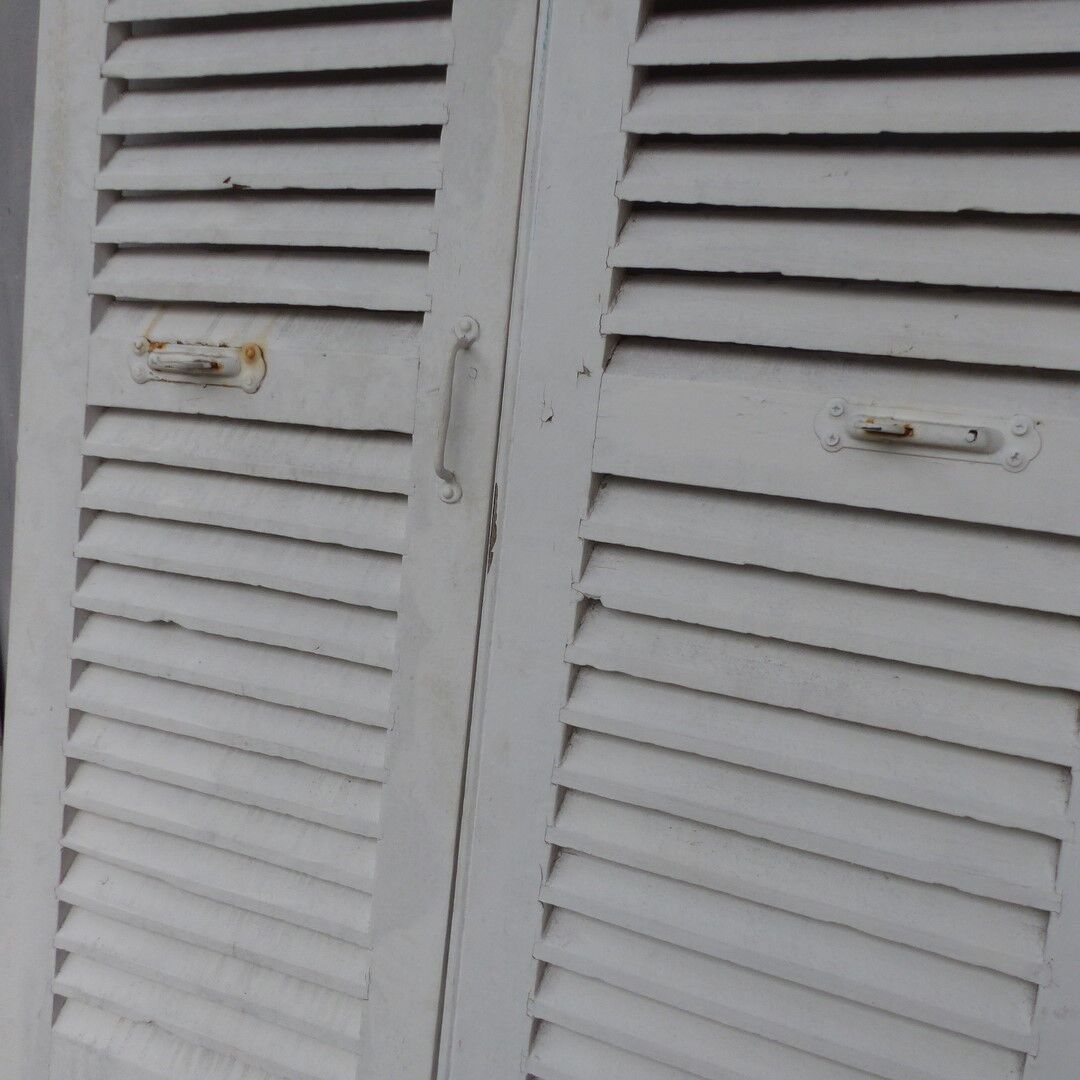 Old wooden shutters 2 leafs
