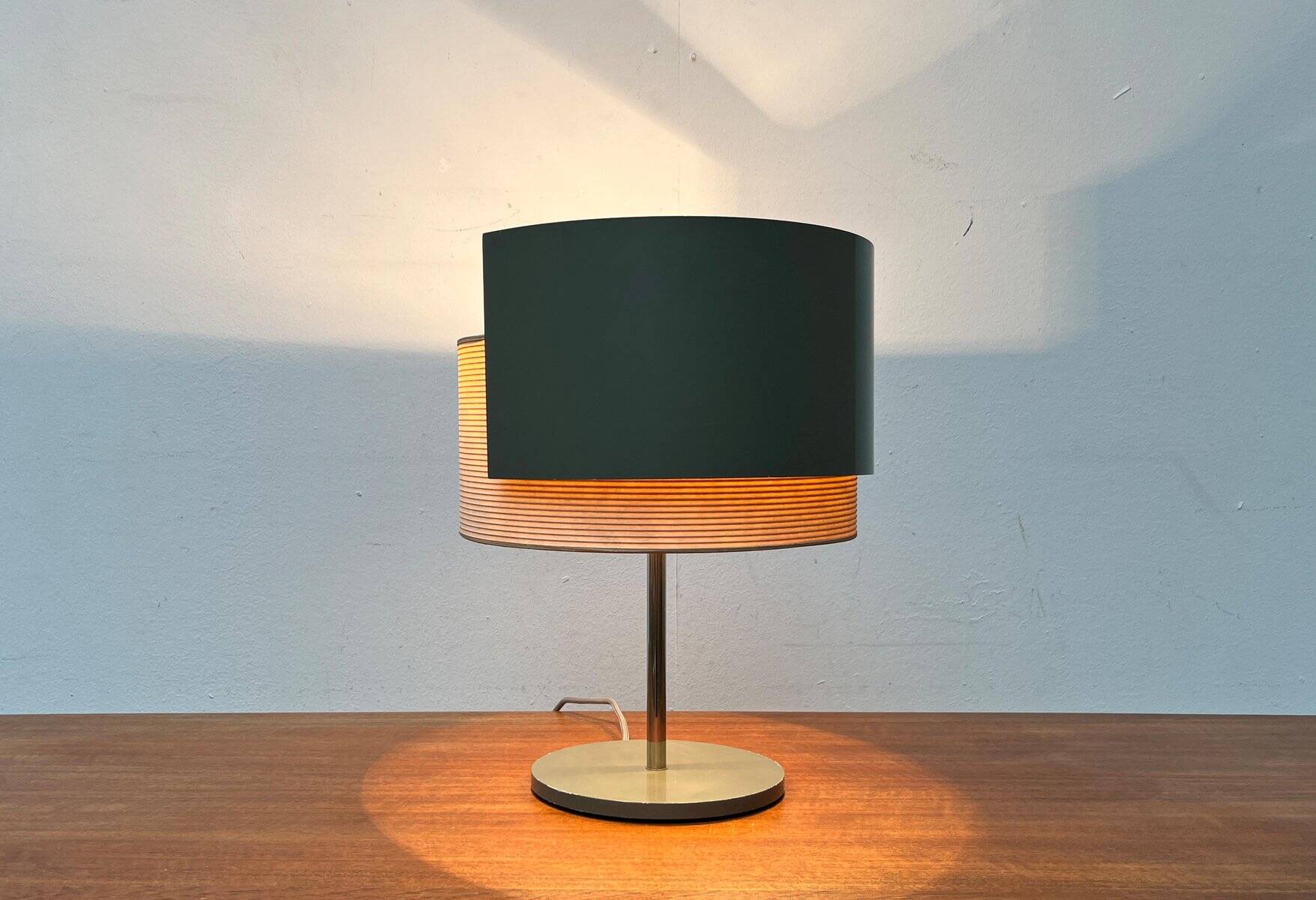 Mid-century modern minimalist swivel table lamp, 1960s
