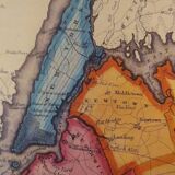 Historic map of New York in 1829