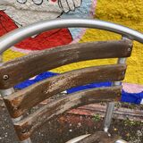 Parisian coffee set bistro vintage terrace 1980s