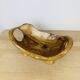 Brutalist olive wood fruit bowl