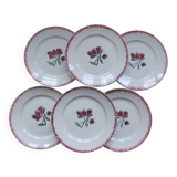 Set of 6 flat plates Badonviller 200868