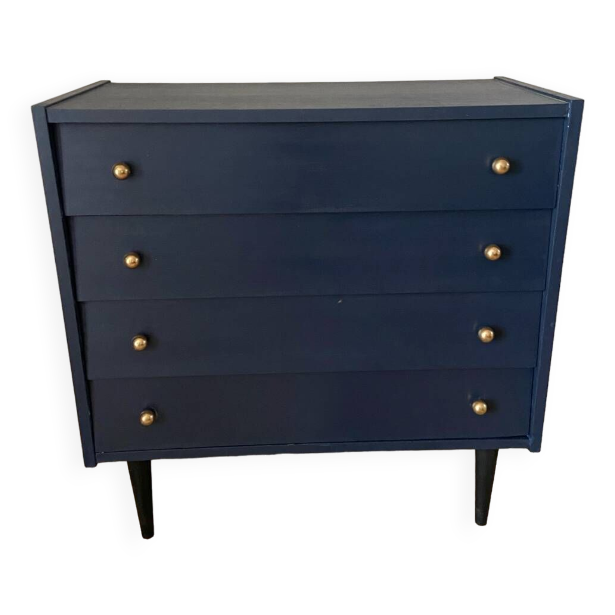 Vintage dark blue chest of drawers