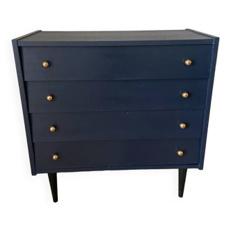 Vintage dark blue chest of drawers