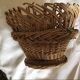3 vintage baskets