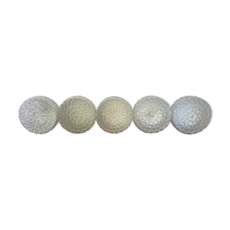 Set of five ceiling lights
