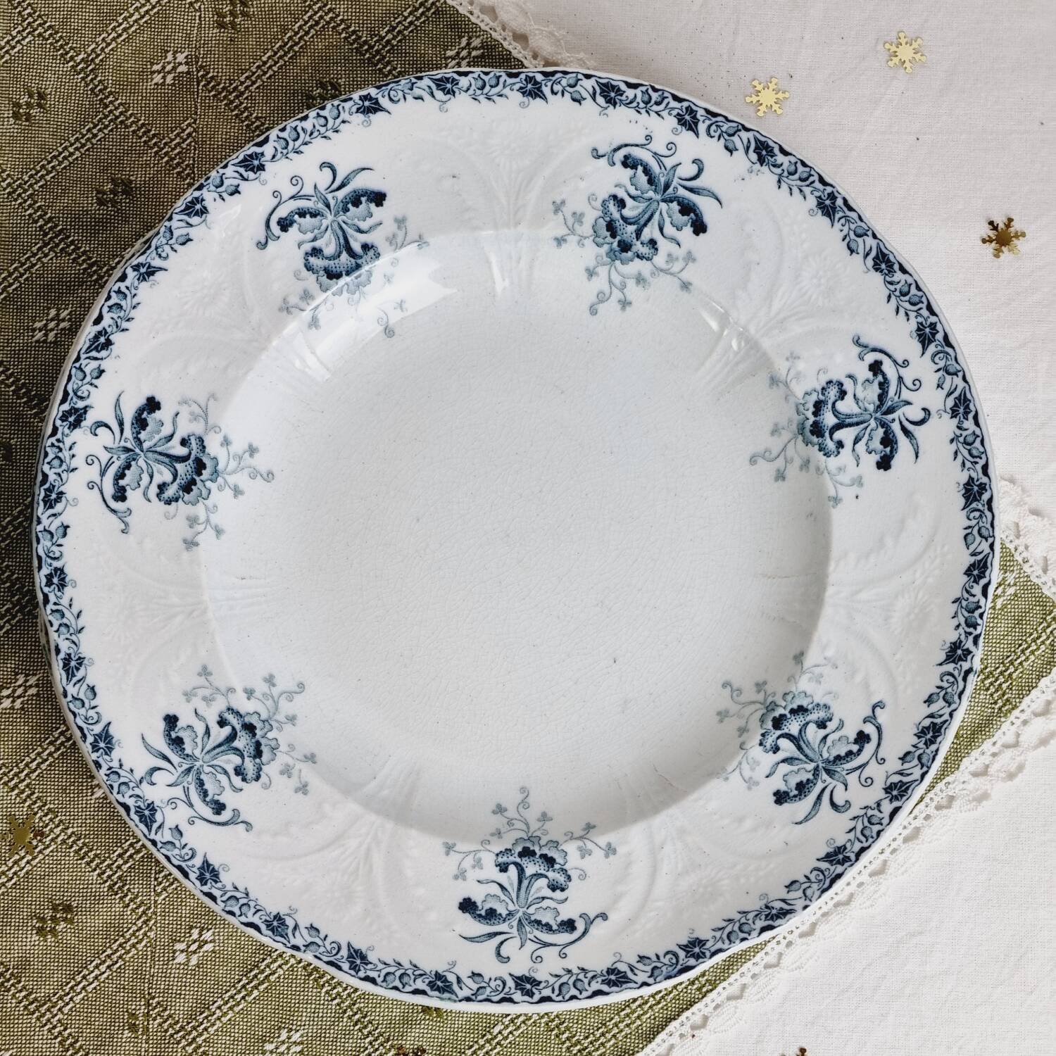 3 soup plates Neva Terre de fer Saint Amand Hamage