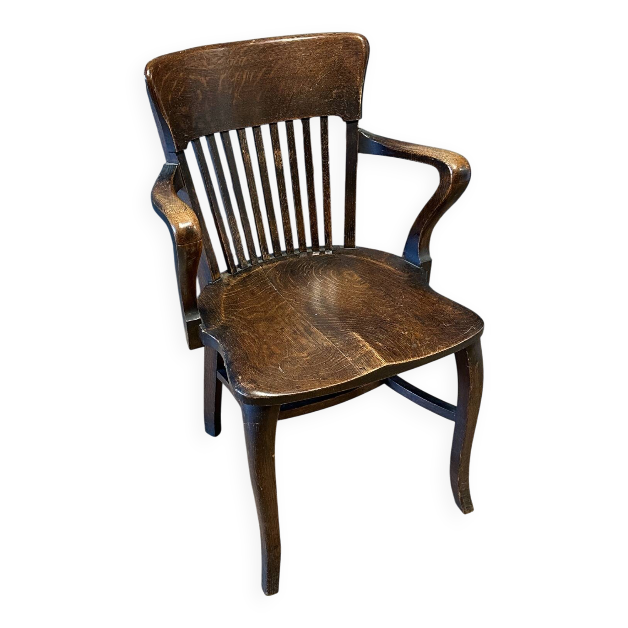 Oak vintage office chair