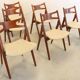 Set van 6 Hans Wegner voor Carl Hansen CH 29 stoelen