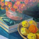 Oil on canvas, still life