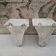 Pair of plaster wall brackets - Shelves