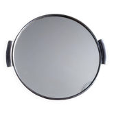 Plateau rond en miroir , vintage français , années 50