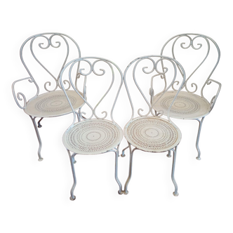 Wrought iron armchairs and garden chairs year 40