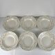 Set of 6 deep plates GIEN, Primefleur creation, "Constellation" model, 1950.