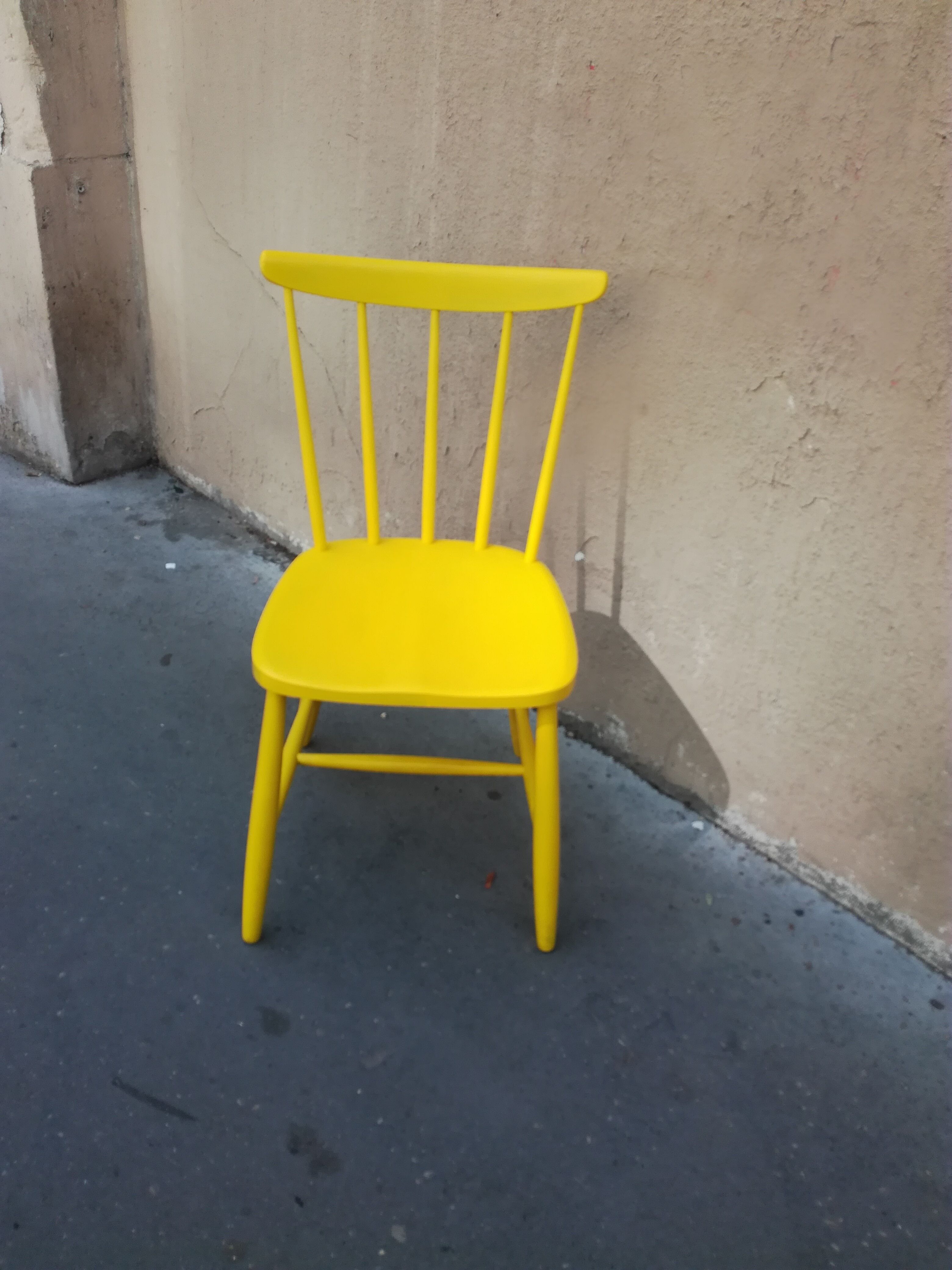Scandinavian  yellow chair