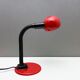 Desk lamp, vintage table lamp red, ball lamp