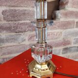 Bedside lamp in art deco glass