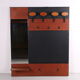 Vintage wardrobe with mirror and hooks from the 60s