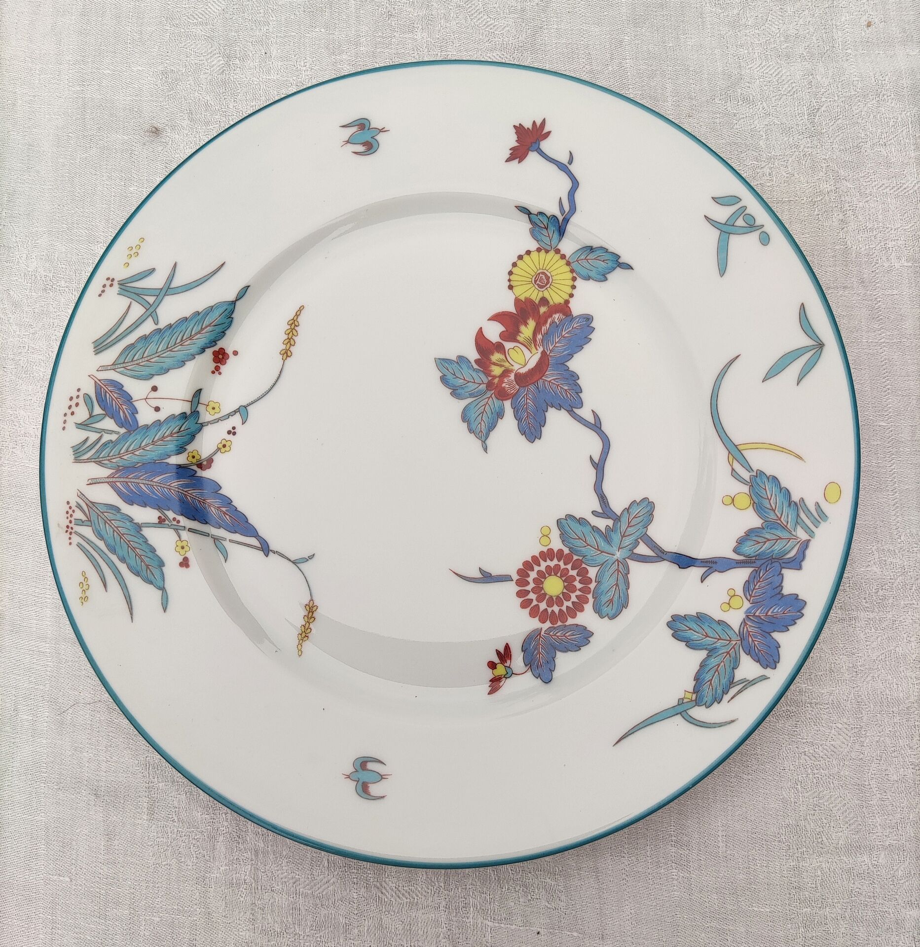 10 flat plates in Limoges porcelain - Haviland