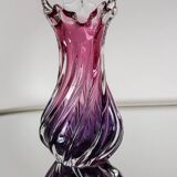 Purple blown glass vase