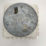 Square ceiling light in chiseled glass