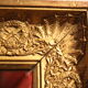 Miroir doré XIX Empire 75x130cm