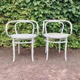 Antique pair of Italian Salvatore Leone chairs