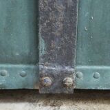 Bathtub in zinc wooden base period 19th