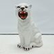 Tiger Statue Ceramic White