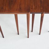 Severin Hansen nesting tables in rosewood Haslev Denmark 1960