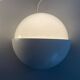 Round wall lights, small and large, in white metal by Bega, 1970s, Germany.