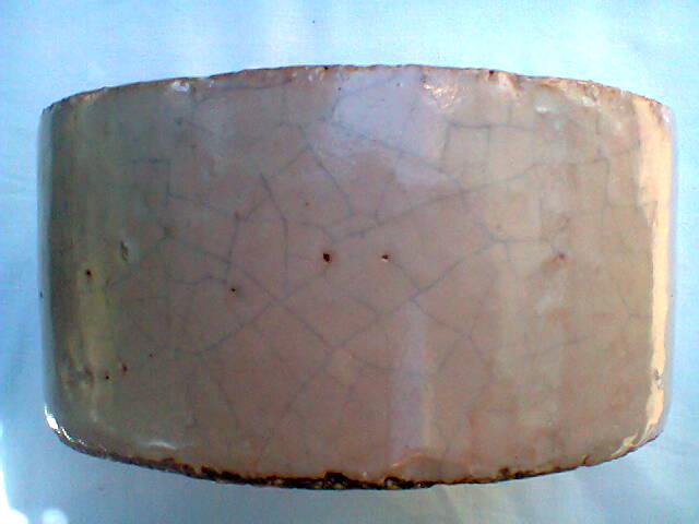 Trinket bowl in raku-yaki