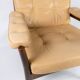 Fauteuil en bois foncé design danois, années 1960