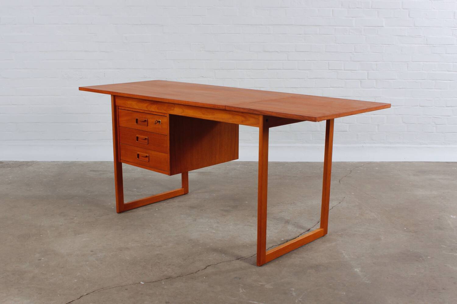 Vintage Teak Schreibtisch VI Ma Mobler Danish Mid Century 60er