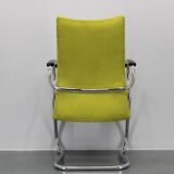 1970s German Tubular Armchair or Desk Chair, Restored