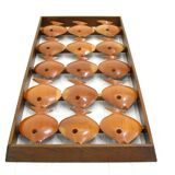 Wall decoration in teak, Denmark 70