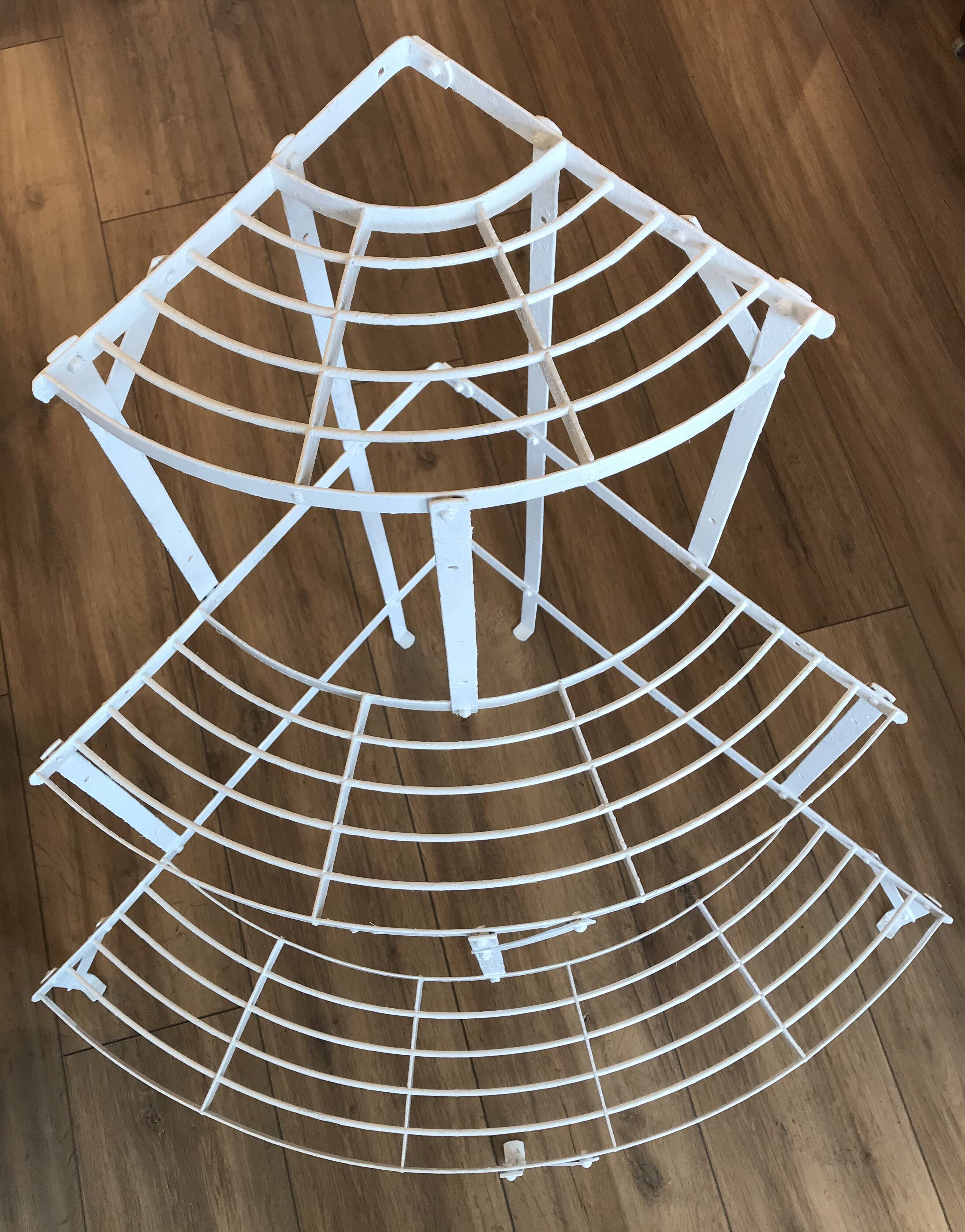 Wearing old wrought iron plants