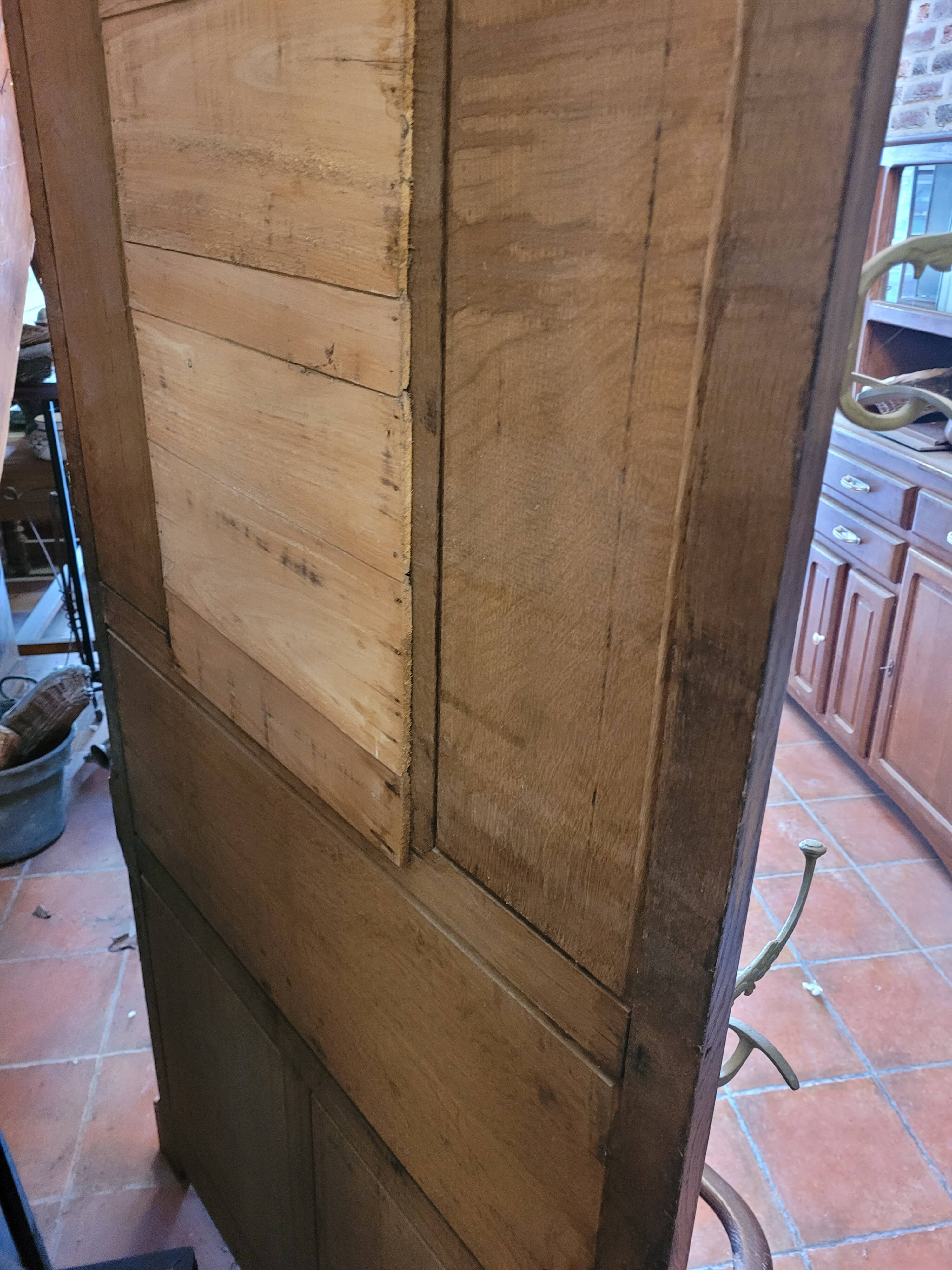 Old oak coat rack
