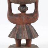 Wooden cup - Woman with pleated skirt (Burkina Faso)