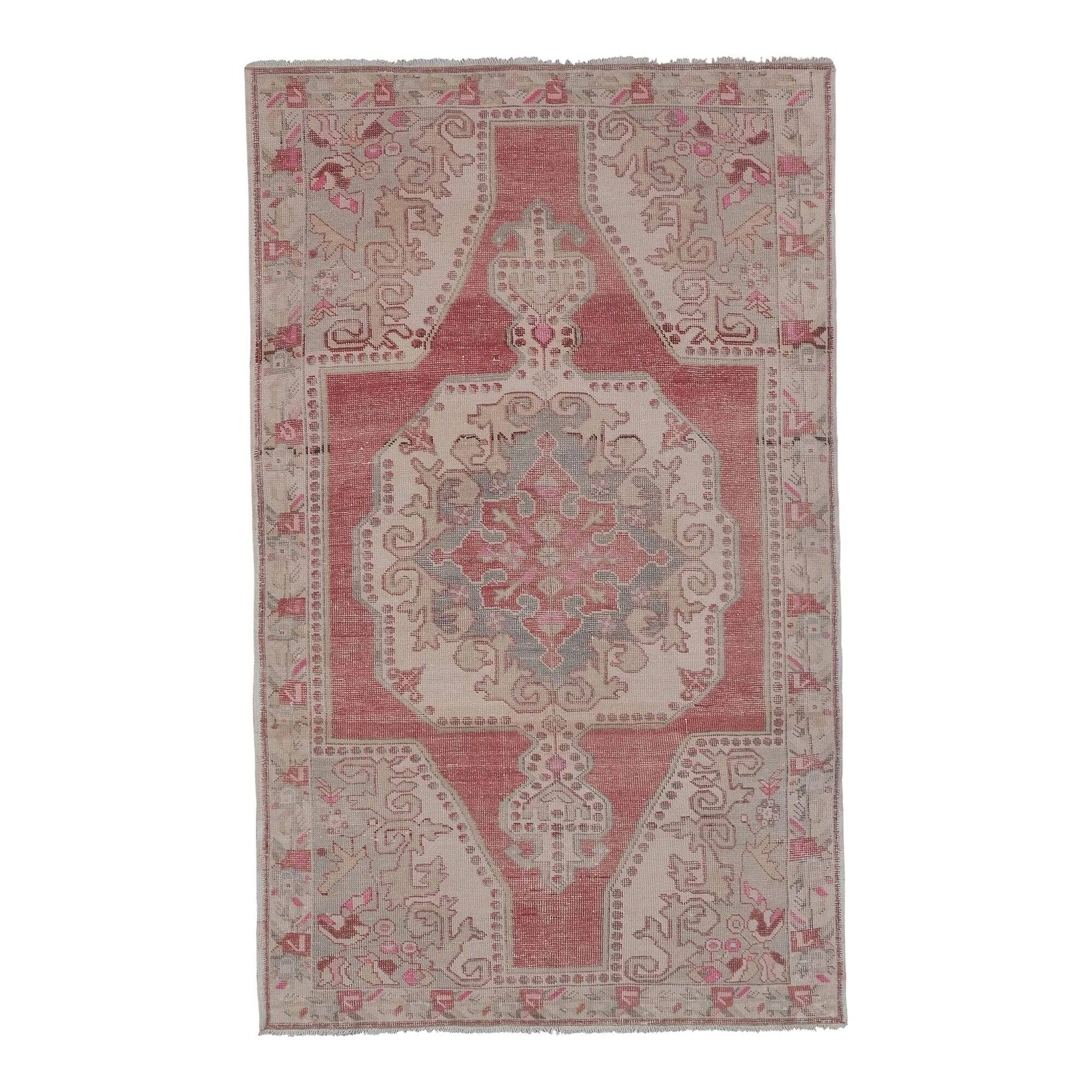 Vintage Turkish hallway rug 149x222 cm