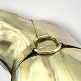 Antique Mécap gilded brass umbrella stand – 2.818 kg – Engraved number 21