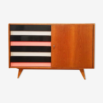 Striped buffet by Jiri Jiroutek for Interier Praha, 1960s