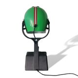 Pop Art green Rothmans Porsche Formula 1 Helmet table lamp by Fase 1970s